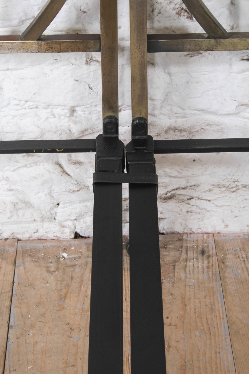 Spectacular Pair of Delightfully Shaped All Brass Single Beds (Can be Joined).  View V