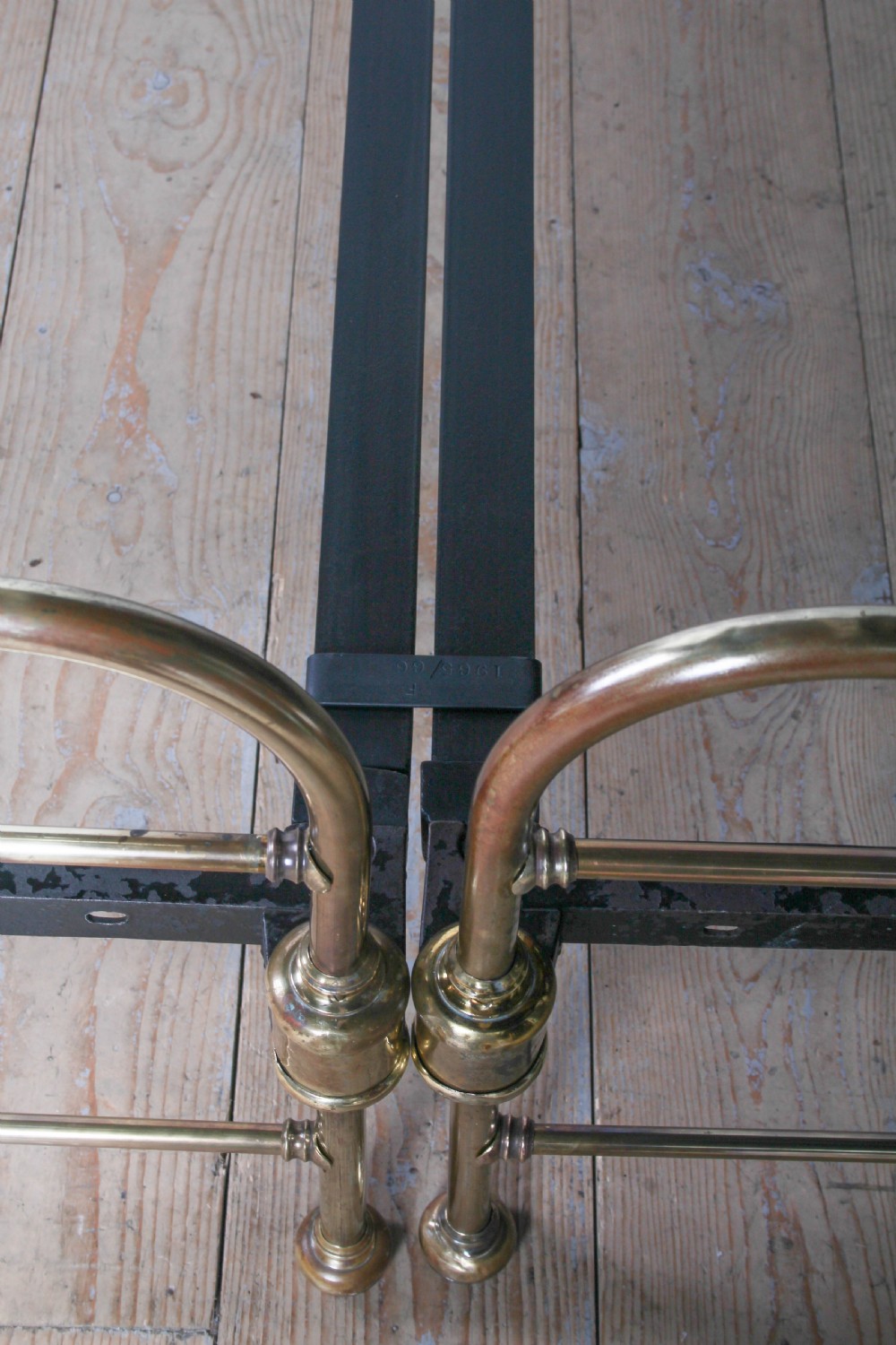 Lovely Pair of Heals and Sons brass Sigle Beds (Can be Joined)  View X