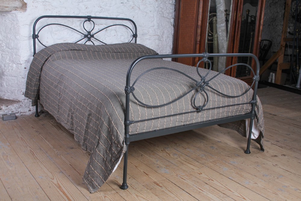 Charming All Iron Irish Double Bed 