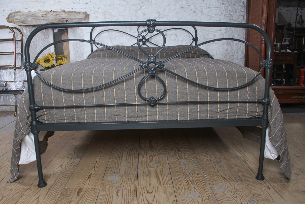 Charming All Iron Irish Double Bed  View II