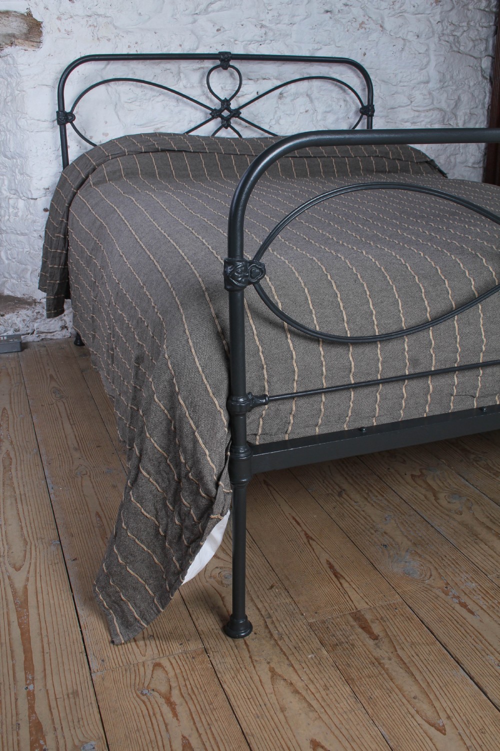 Charming All Iron Irish Double Bed  View V