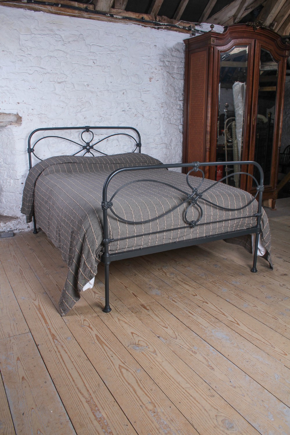 Charming All Iron Irish Double Bed  View VII