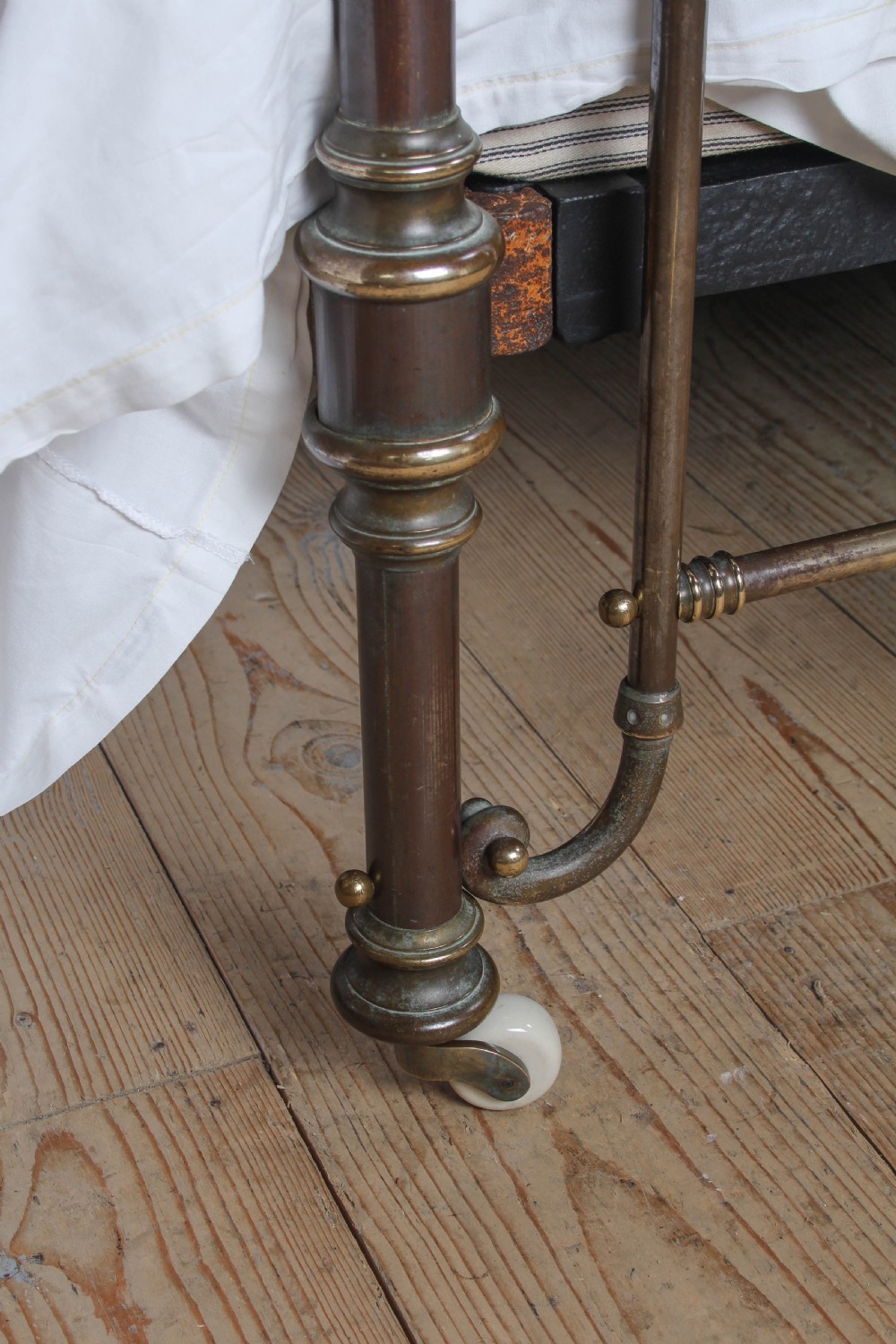 Stunning and Sturdy All Brass King Size Bed 
 View III