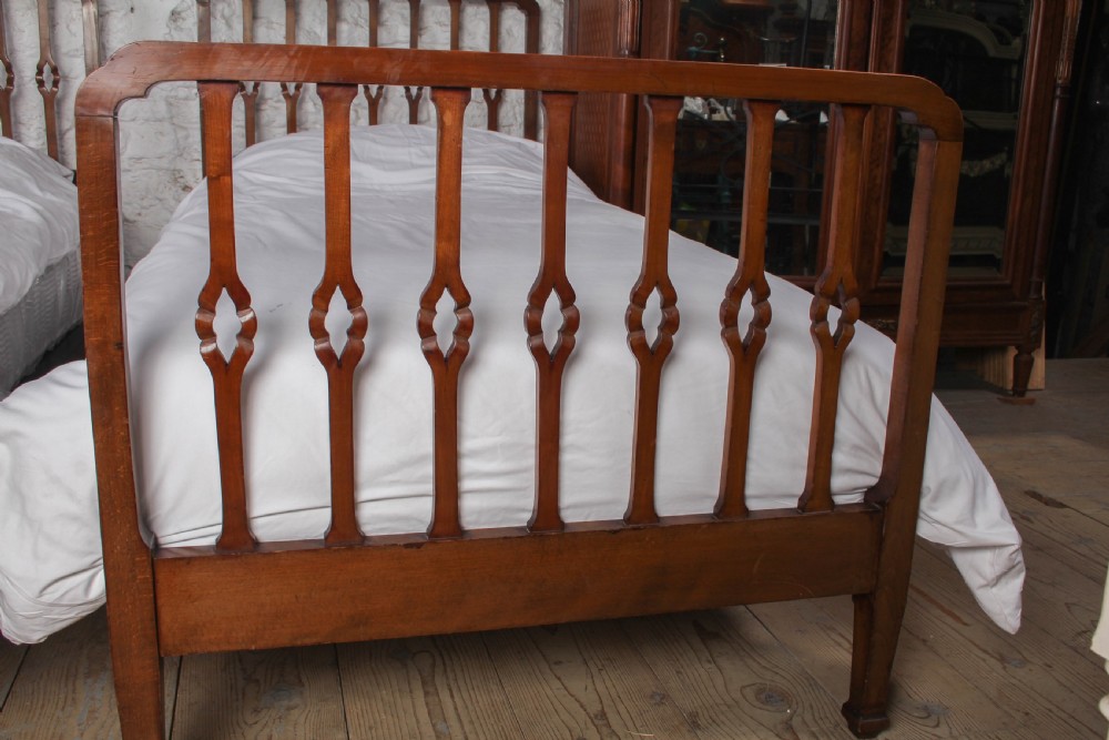 Positively Charming Pair of Mahogany Single Beds View V