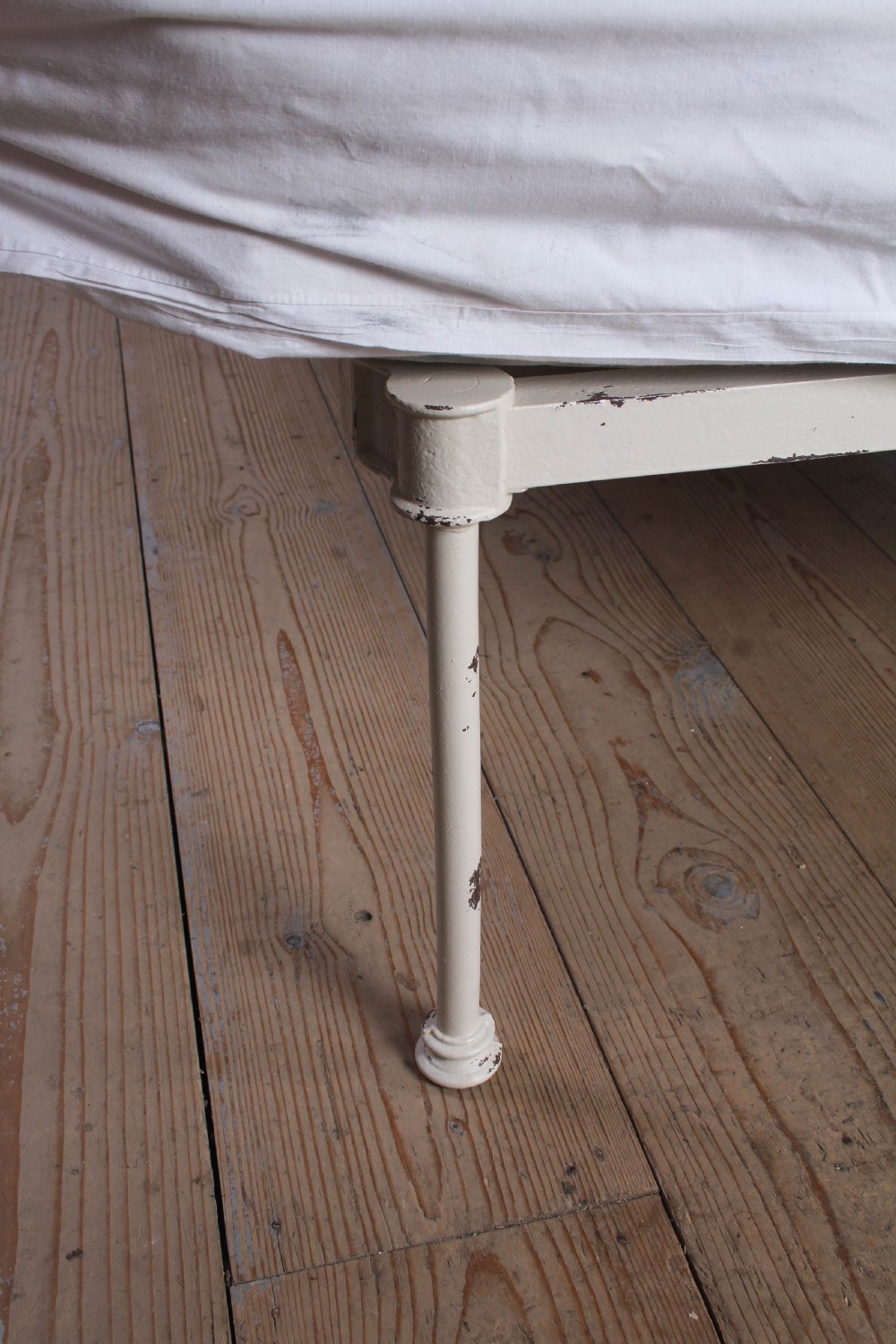 Fabulously shaped Pair of American Style All Iron Beds (Can be Joined)  View VII