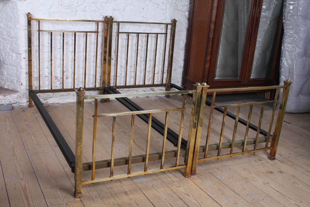 Gorgeous Pair of Square Tube All Brass Single Beds (Can be Joined)  View II