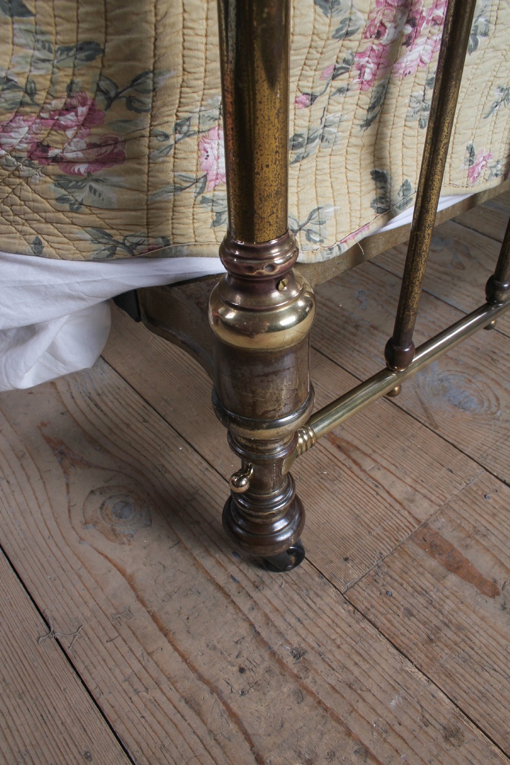 Simply Stunning All Brass French Double Bed  View IV