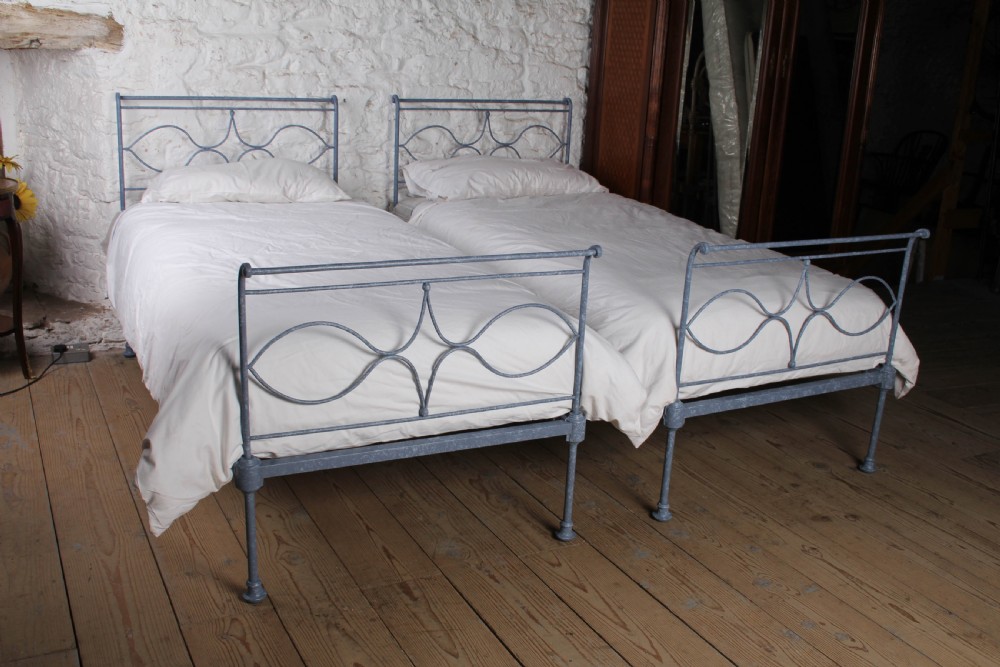 Incredibly attractive Pair of Portuguese Single Beds – Can be Joined