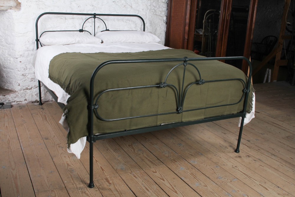 Pleasingly simple Irish all iron king size bed 