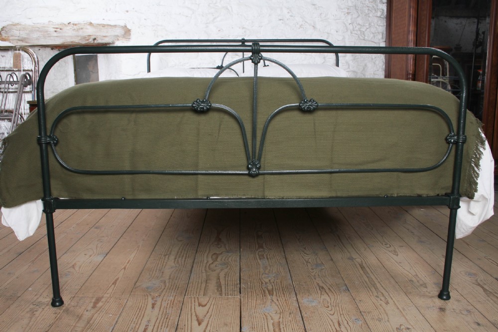 Pleasingly simple Irish all iron king size bed  View III
