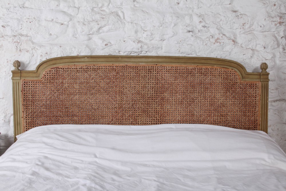 Attractive Caned Empire Style No End King Size Bed  View IV