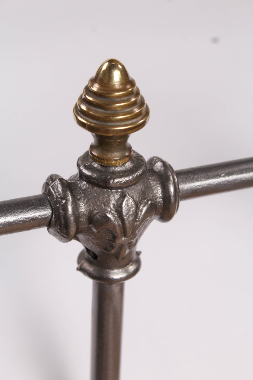 Fabulous French Burnished Iron and Brass Super King Bed View IV