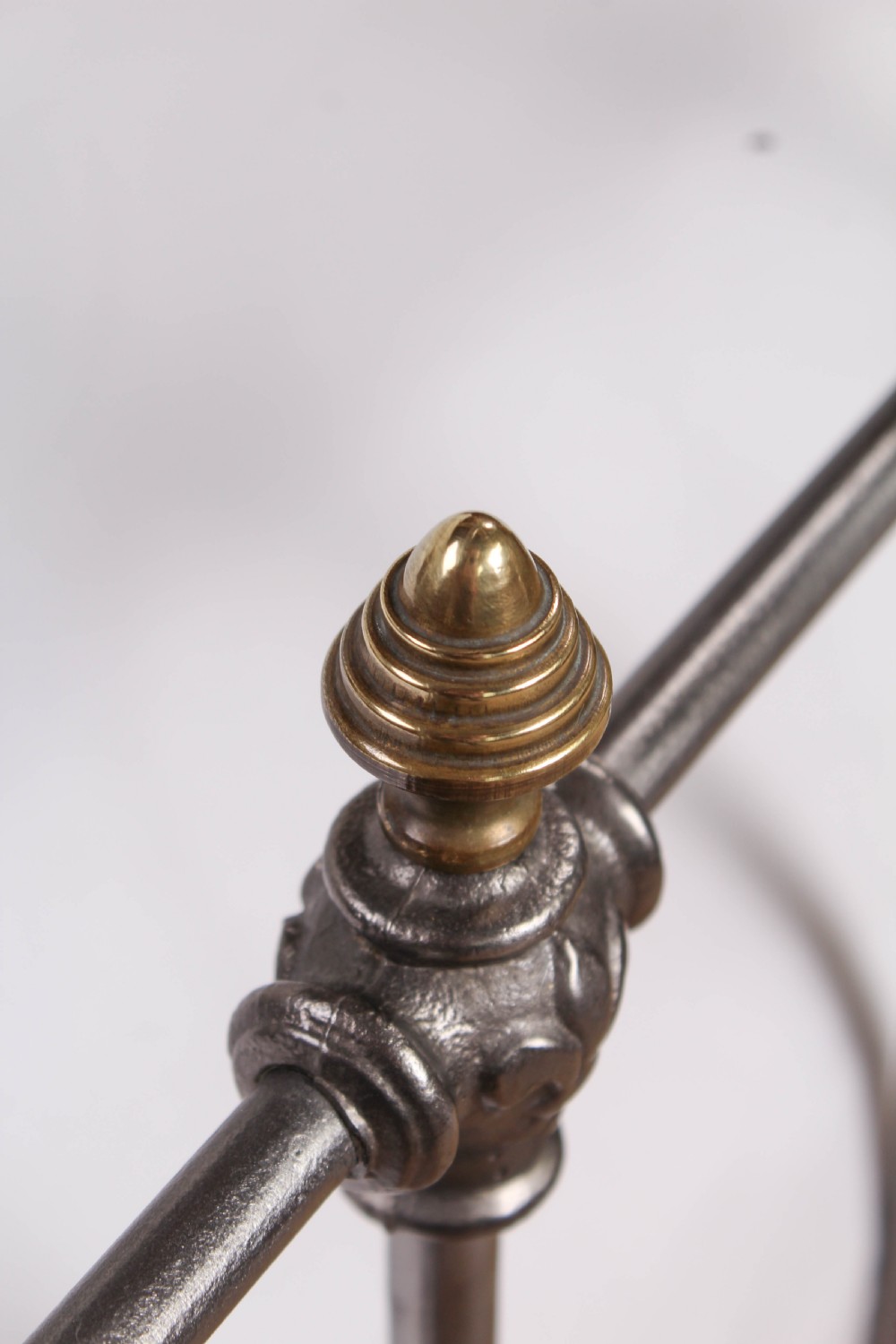 Fabulous French Burnished Iron and Brass Super King Bed View VIII