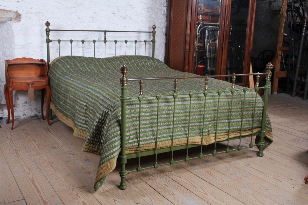 Classically French King Size Iron And Brass Bed