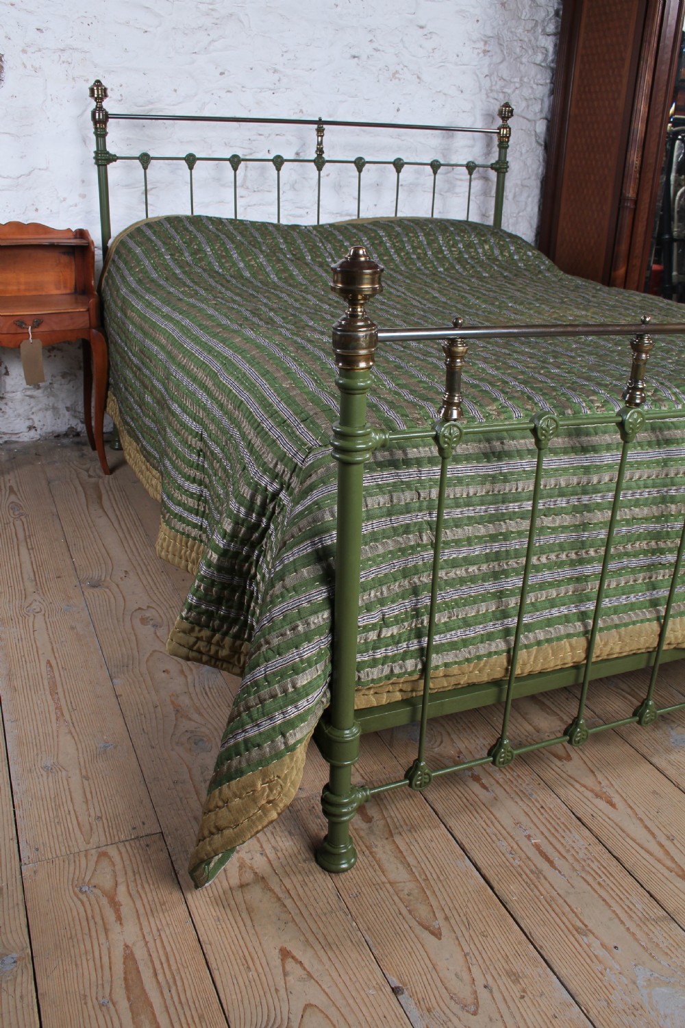 Classically French King Size Iron And Brass Bed View IX