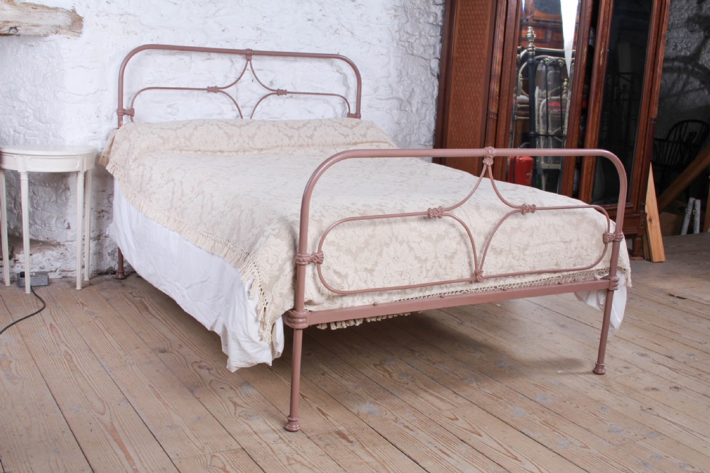 Delightful All Iron Celtic/Irish Double Bed in Soft Pink