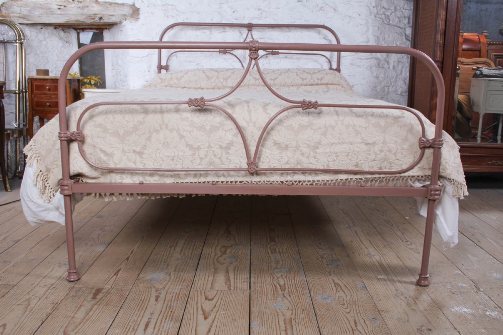 Delightful All Iron Celtic/Irish Double Bed in Soft Pink View III