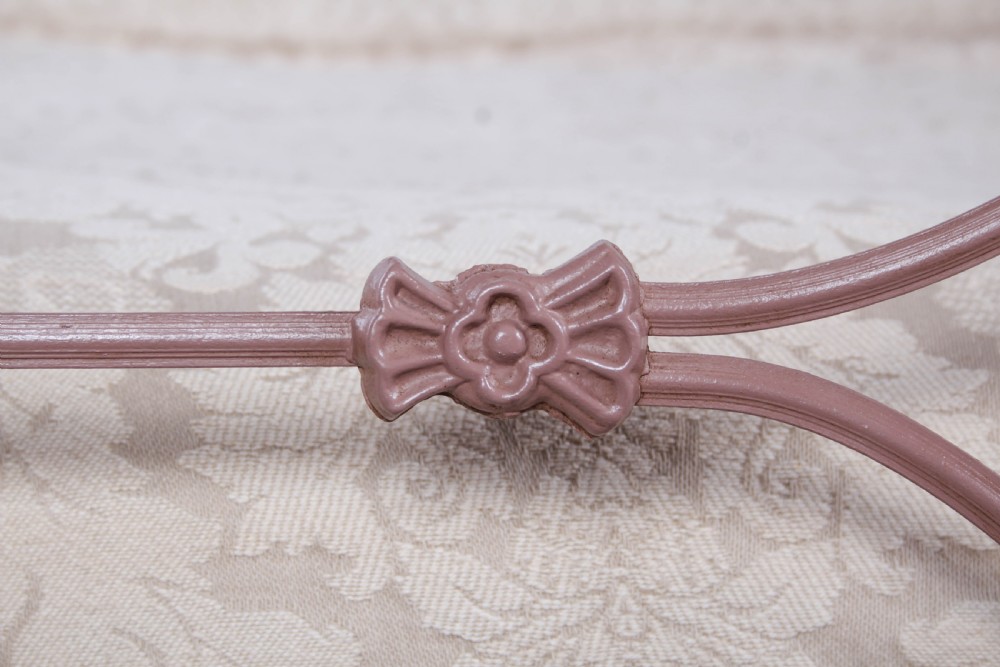 Delightful All Iron Celtic/Irish Double Bed in Soft Pink View VI