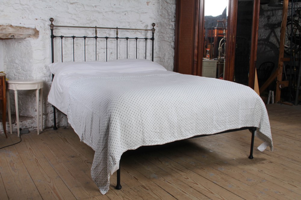 Lovely Castings and Clamps Iron and Brass No End King Size Bed 