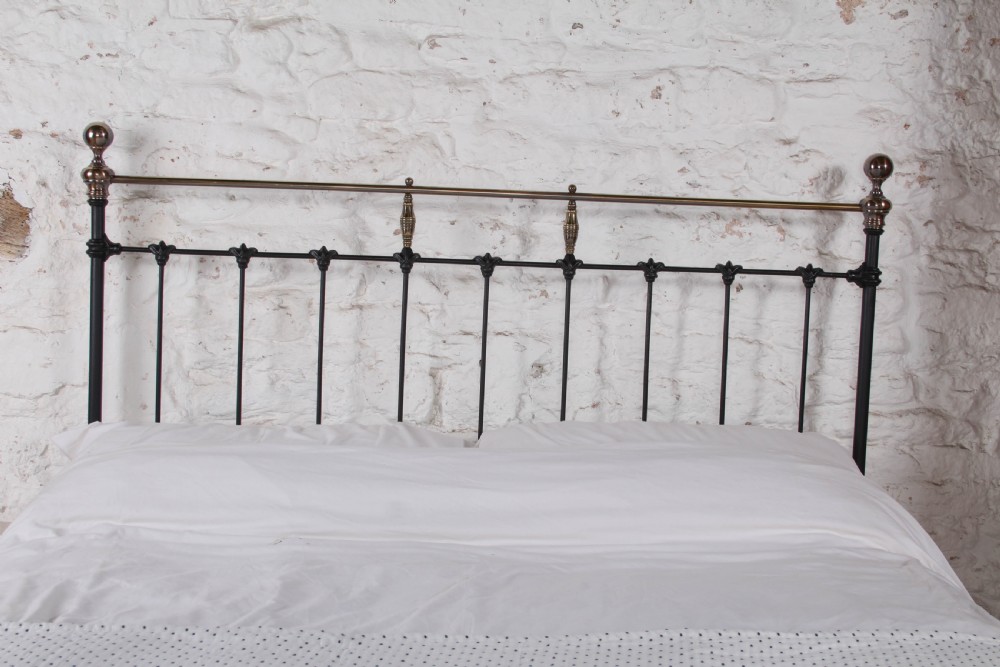 Lovely Castings and Clamps Iron and Brass No End King Size Bed  View II