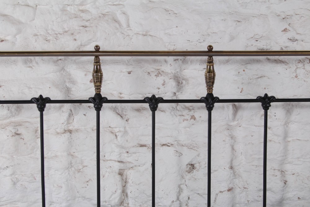 Lovely Castings and Clamps Iron and Brass No End King Size Bed  View IV