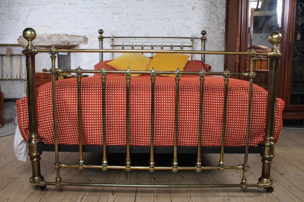 Impressively Detailed All Brass All Original King Size Bed View II