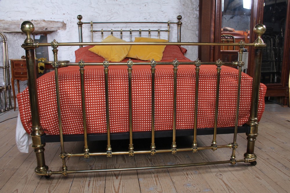 Impressively Detailed All Brass All Original King Size Bed View III