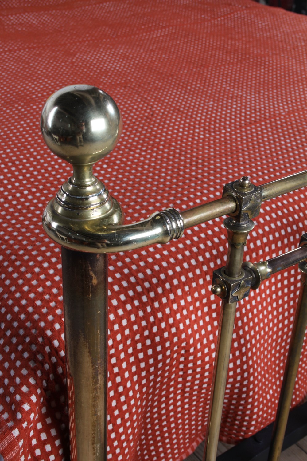 Impressively Detailed All Brass All Original King Size Bed View VI
