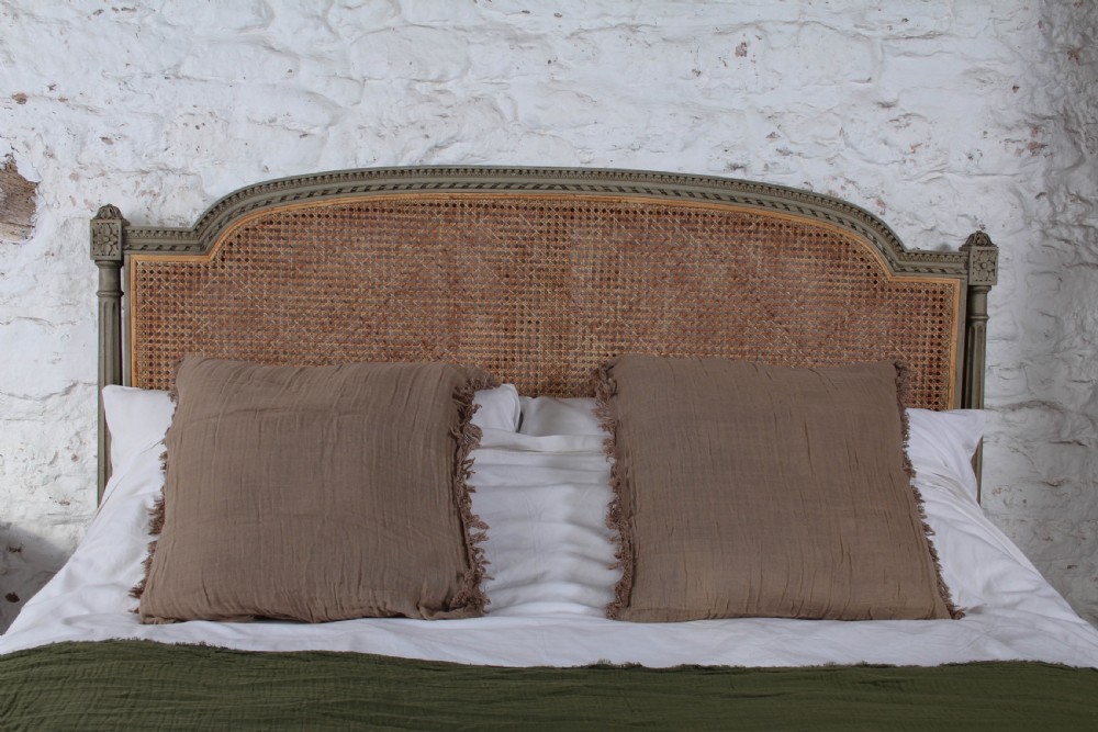 Familiar French Kingsize Caned Bergere Bed View VIII
