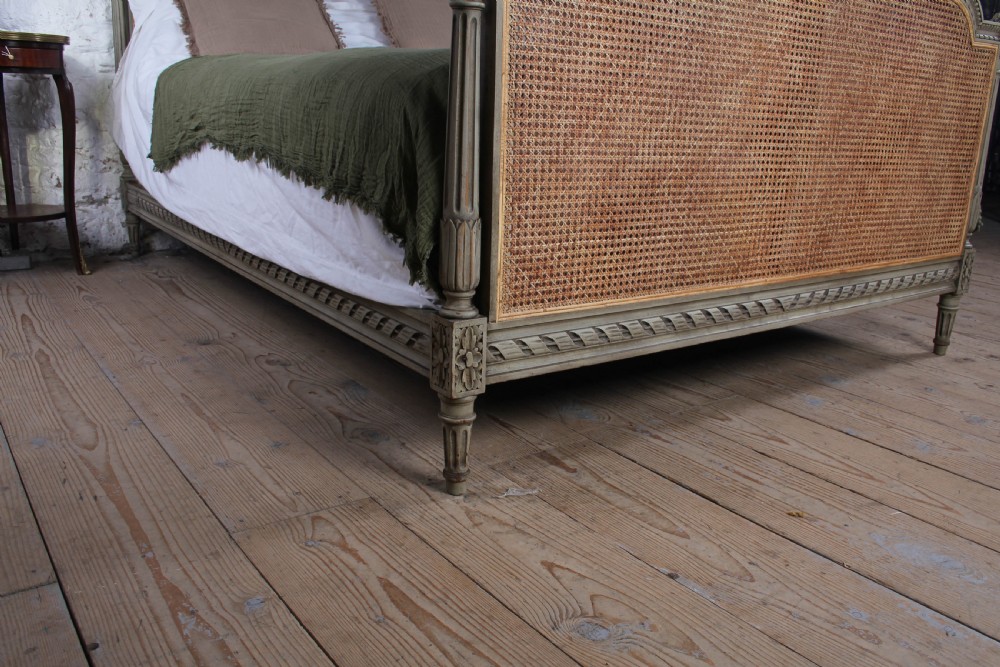 Familiar French Kingsize Caned Bergere Bed View IX