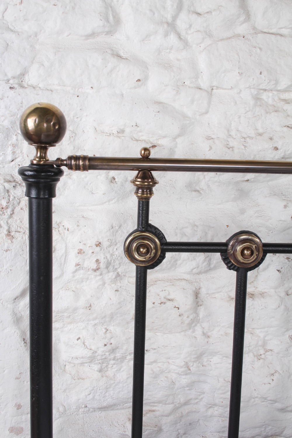 Lovely Iron and Brass King Size No End Bed   View IV