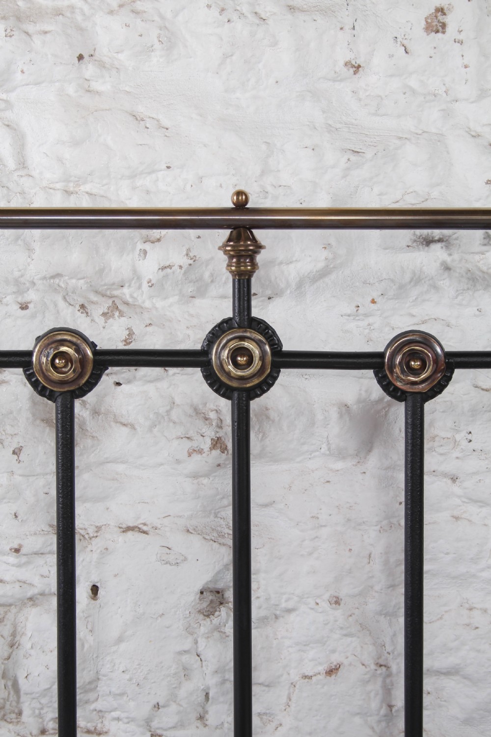 Lovely Iron and Brass King Size No End Bed   View VII