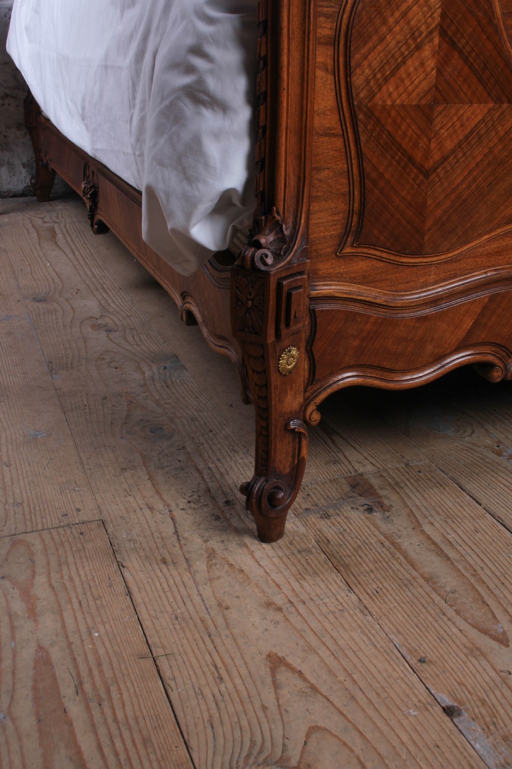 Stunning and Detailed Louis XIV Style King Size Bed.  View III