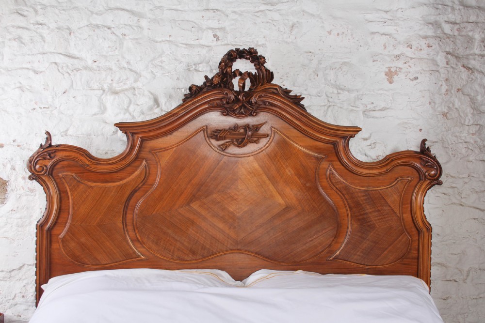 Stunning and Detailed Louis XIV Style King Size Bed.  View V