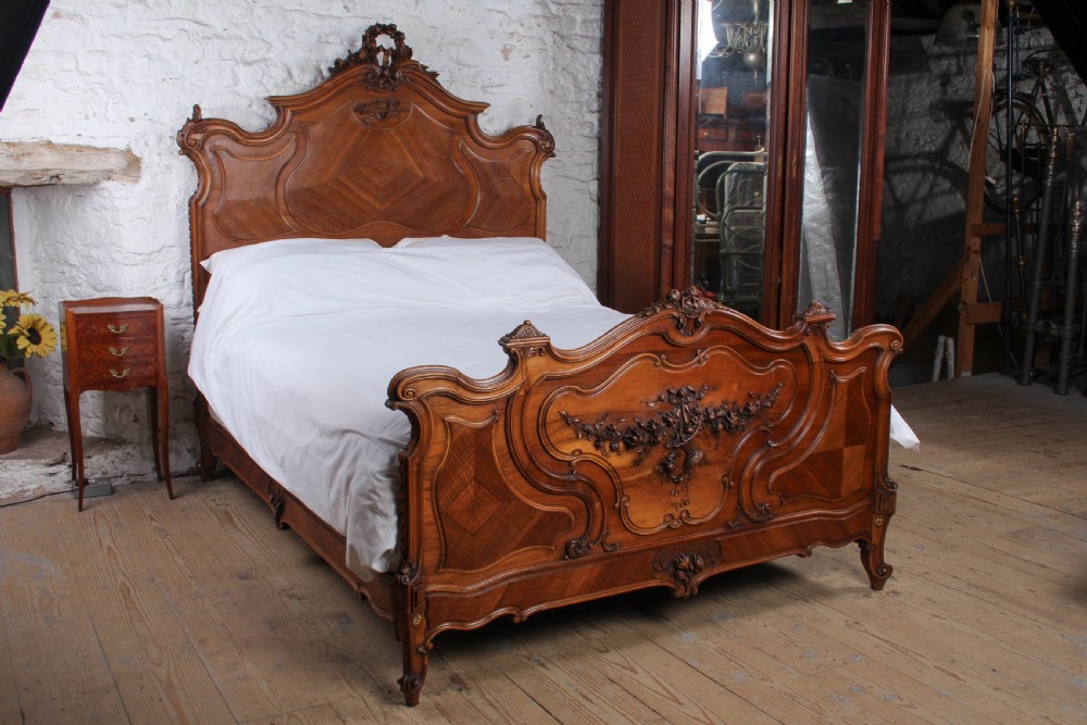 Stunning and Detailed Louis XIV Style King Size Bed.  View X