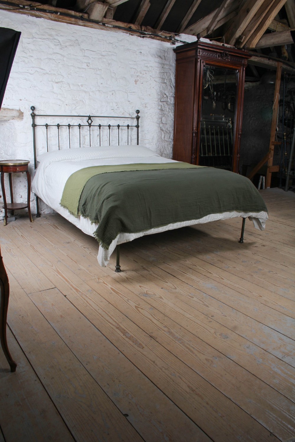 Very Nice Victorian King Size Brass and Iron Bed View II