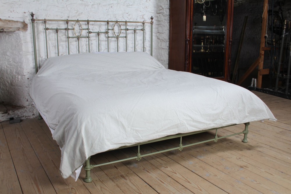 Stunning French Super King Brass and Iron Bed