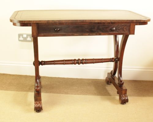 A Regency Rosewood Library Table
