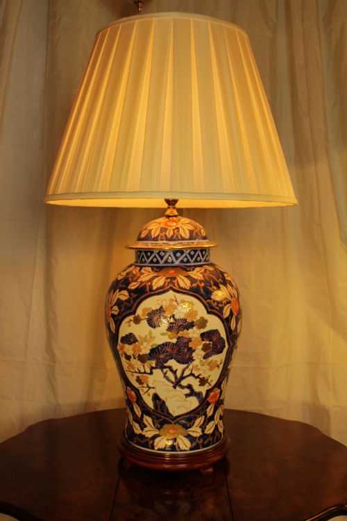 A Large Chinese Ginger Jar Table Lamp