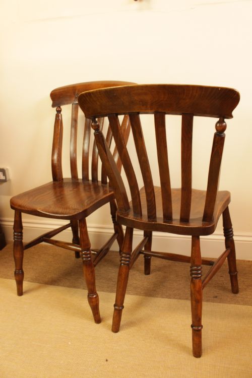 FOUR ELM BEECH KITCHEN CHAIRS - ADDITIONAL PHOTO 5