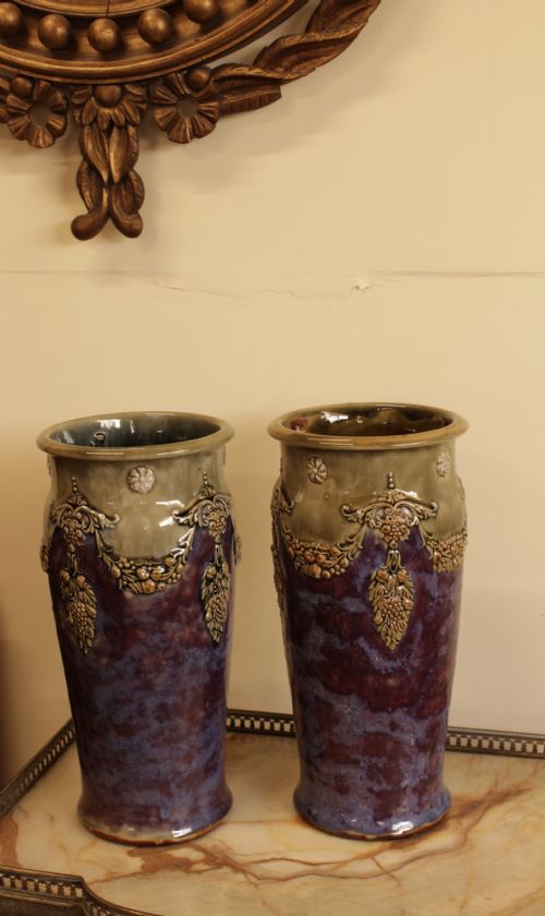 A Pair of Doulton Vases