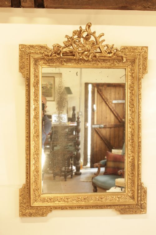 19th Century French Gilt Mirror