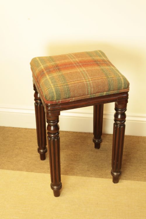 A 19TH C MAHOGANY STOOL - ADDITIONAL PHOTO 2