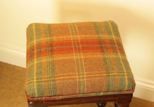A 19TH C MAHOGANY STOOL - ADDITIONAL PHOTO 4