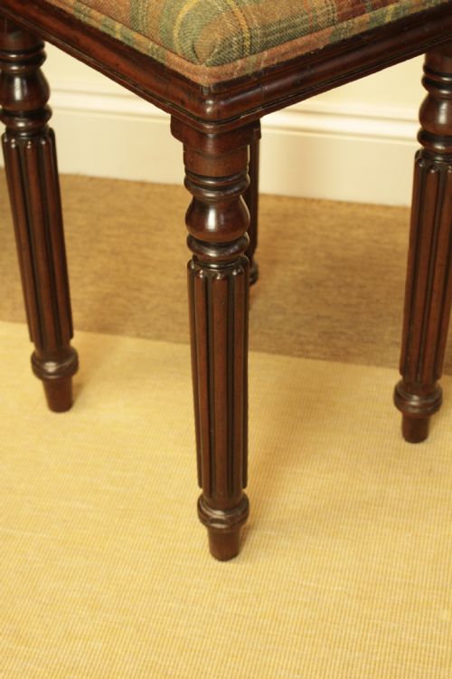 A 19TH C MAHOGANY STOOL - ADDITIONAL PHOTO 5