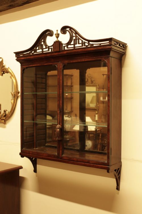 A Quality Mahogany Wall Cabinet