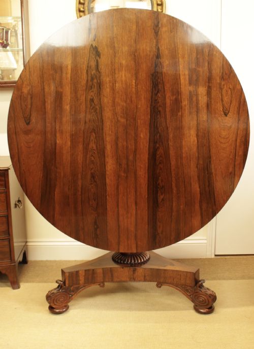 A Rosewood Tilt Top Table