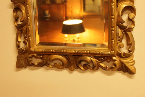 19TH C ITALIAN GILTWOOD FLORENTINE MIRROR - ADDITIONAL PHOTO 2