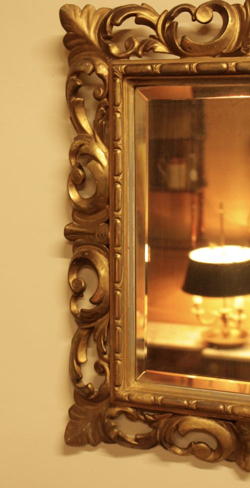 19TH C ITALIAN GILTWOOD FLORENTINE MIRROR - ADDITIONAL PHOTO 3