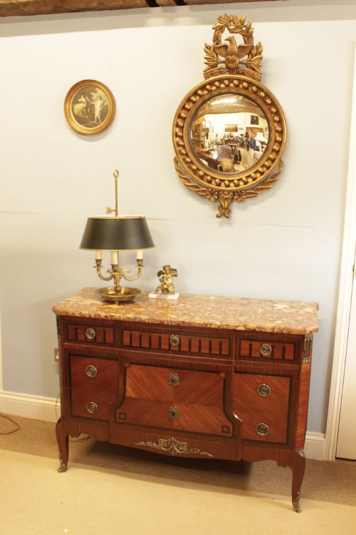 AN EARLY FRENCH DECO THREE DRAWER COMMODE - ADDITIONAL PHOTO 7